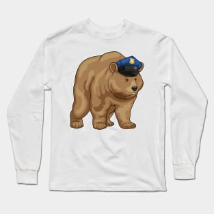 Bear Cop Police hat Police Long Sleeve T-Shirt